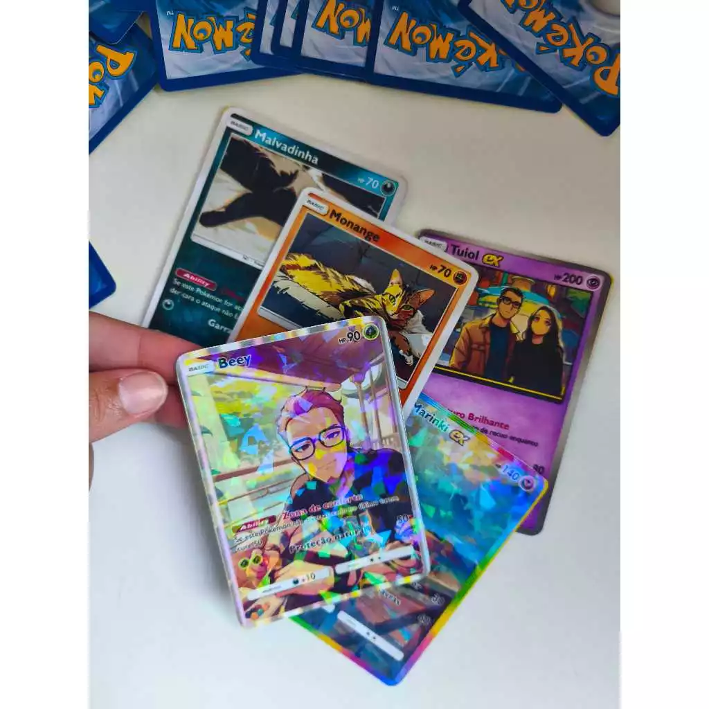Booster Pokémon TCG personalizado para namorado homem nerd