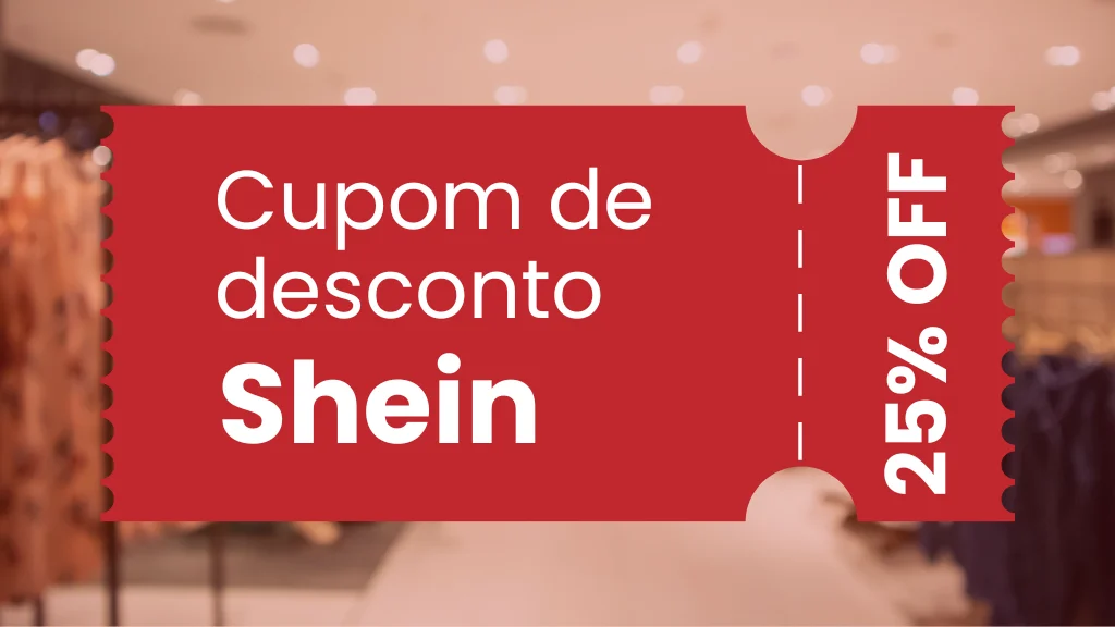 Cupom de desconto shein